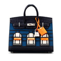 HERMES Limited Edition Berkin Faubourg Sellier Bleu 30cm