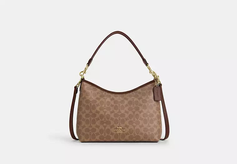 COACH Porté-épaule Laurel en toile signature