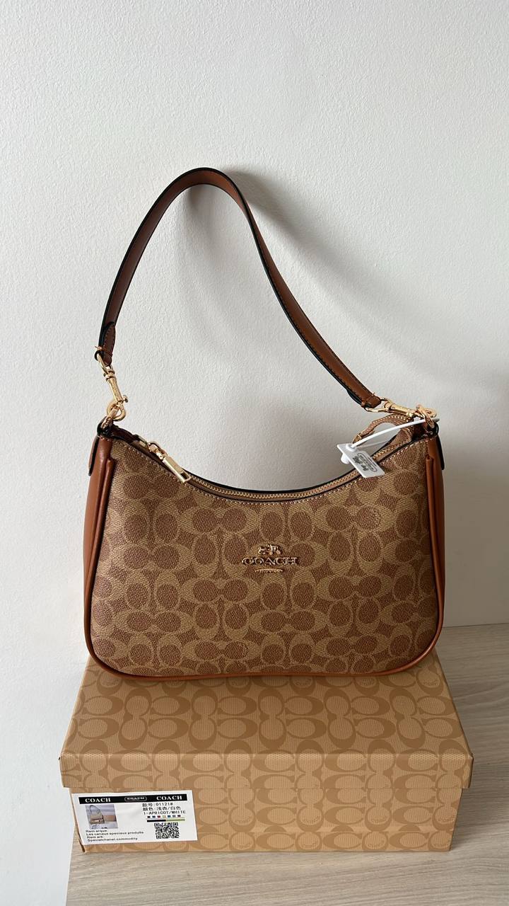 COACH Porté-épaule Laurel en toile signature