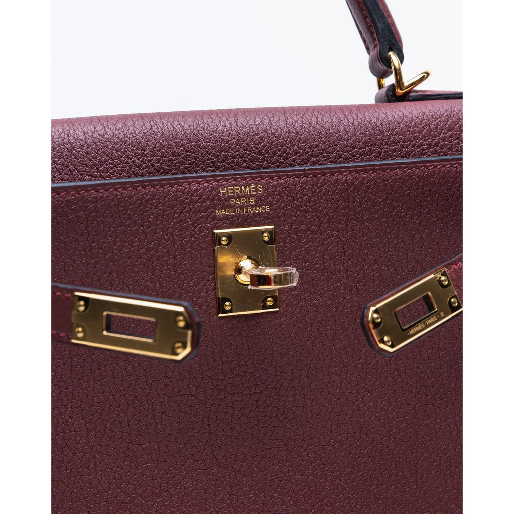 Sac Hermès Kelly 25 - Bordeaux