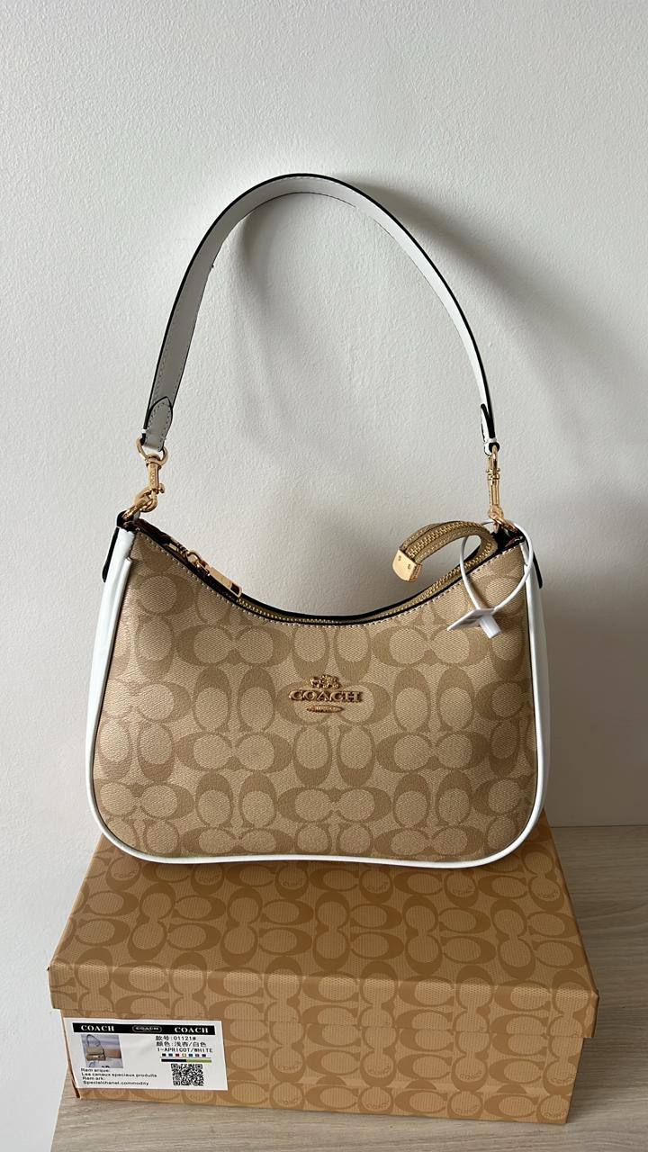 COACH Porté-épaule Laurel en toile signature