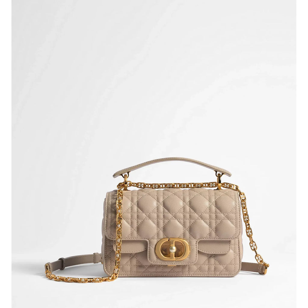Sac Dior Top Handle Jolie Small - Beige