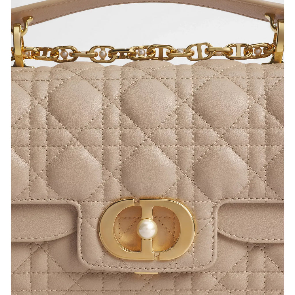 Sac Dior Top Handle Jolie Small - Beige