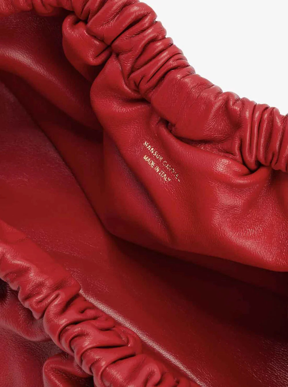 Mansur Gavriel Cloud Mini Leather Clutch Bag