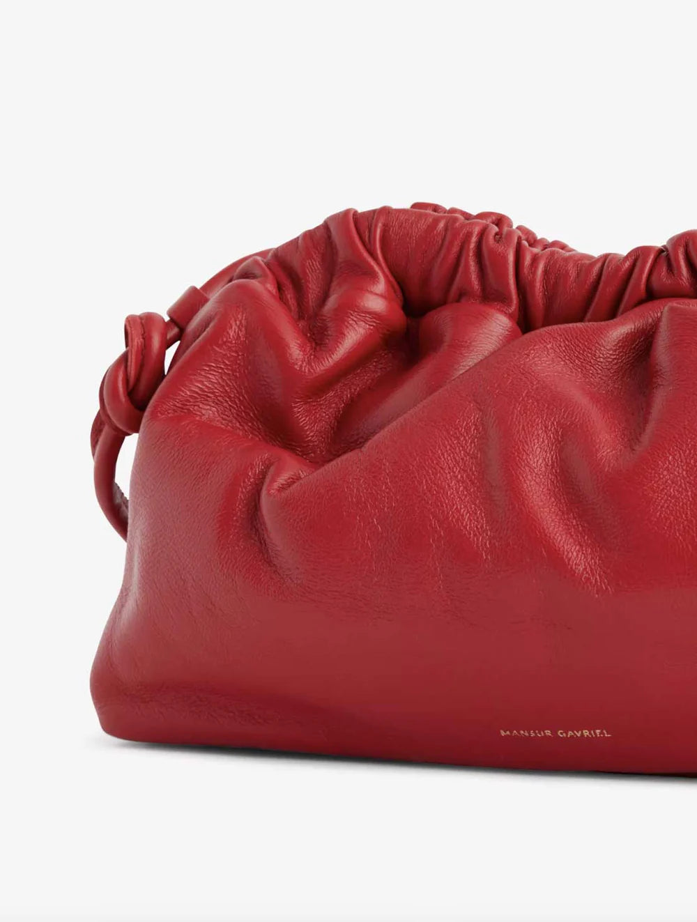 Mansur Gavriel Cloud Mini Leather Clutch Bag