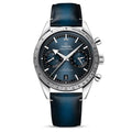 Ω OMEGA  Speedmaster 57 Cuir Bleu