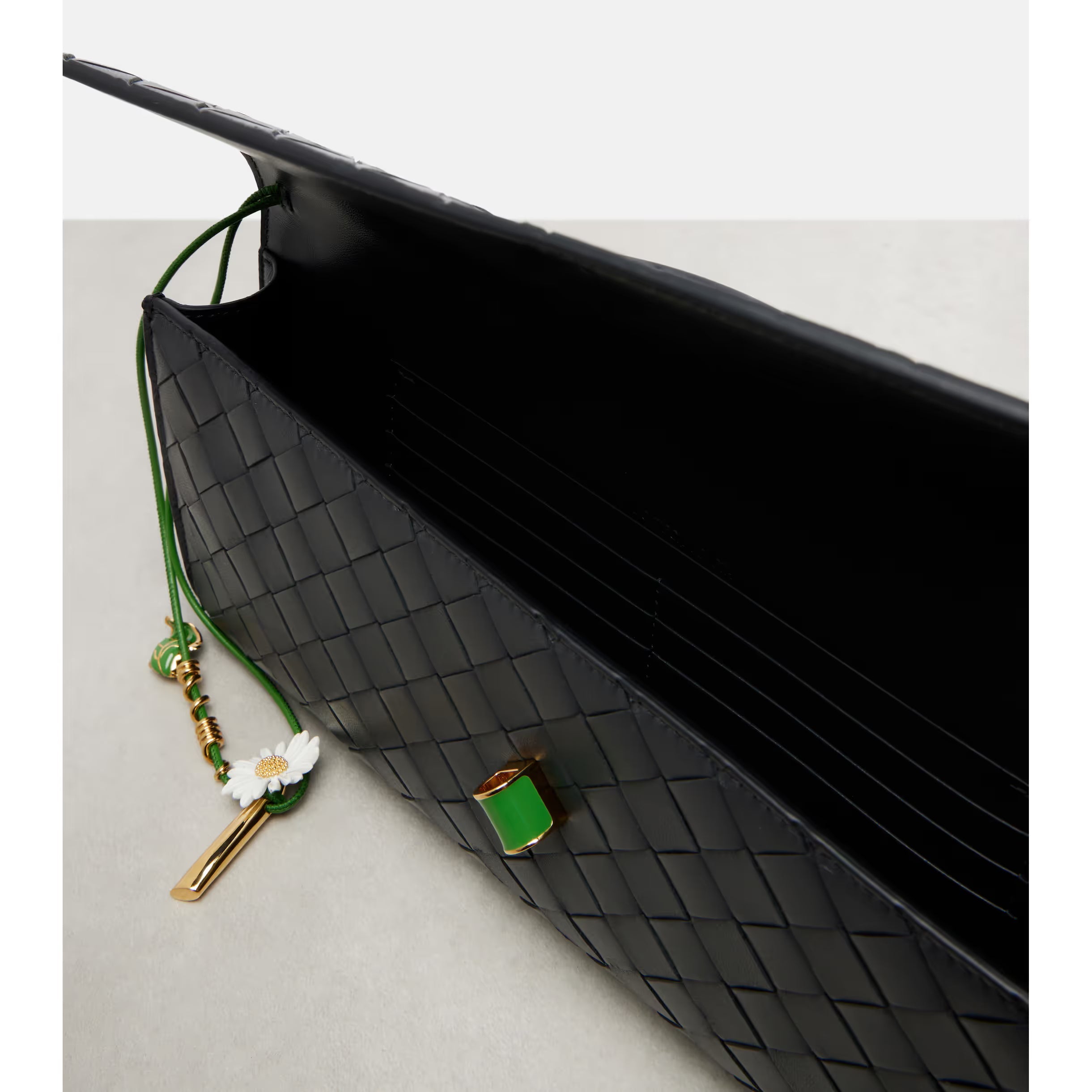 Sac Bottega Veneta Andiamo Clutch - Noir