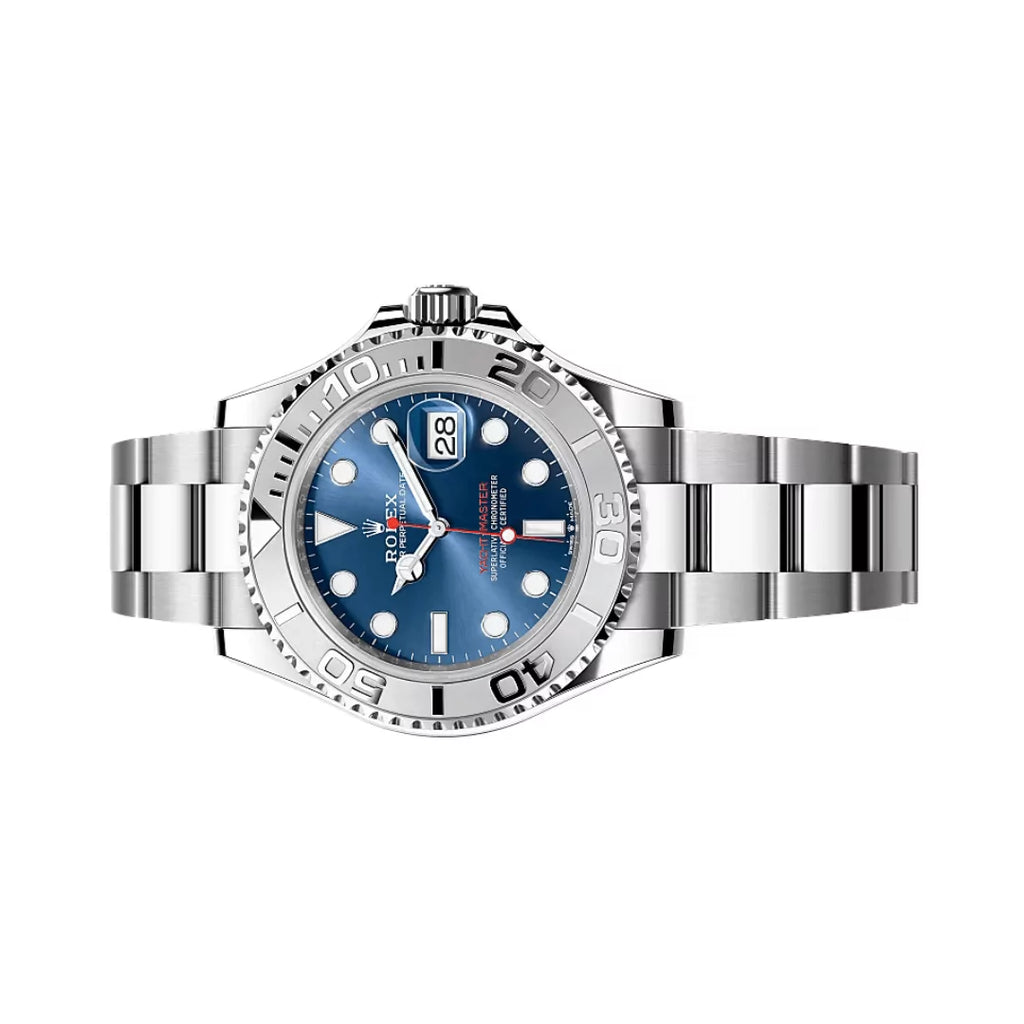 Rolex Yacht-Master Stainless Steel & Platinum Blue Cadran