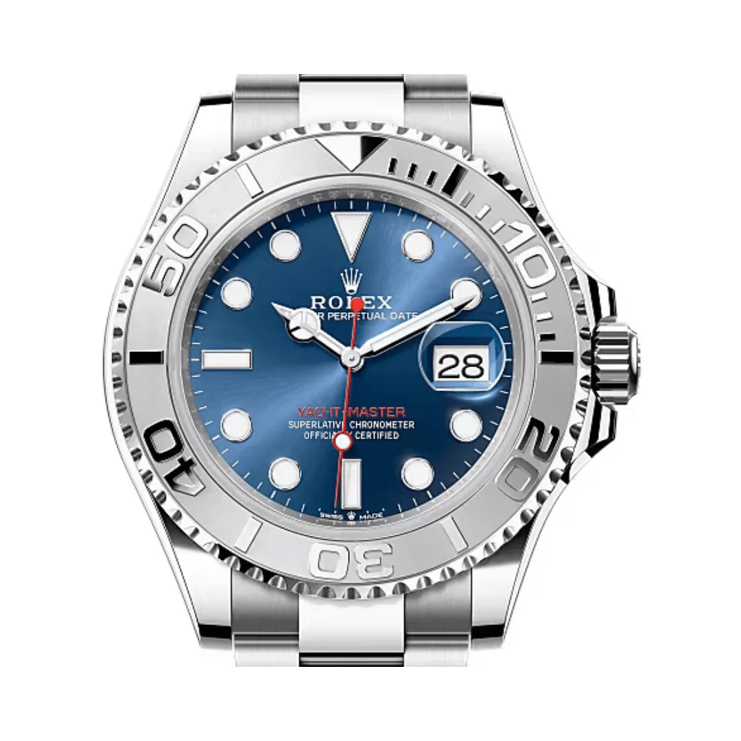 Rolex Yacht-Master Stainless Steel & Platinum Blue Cadran