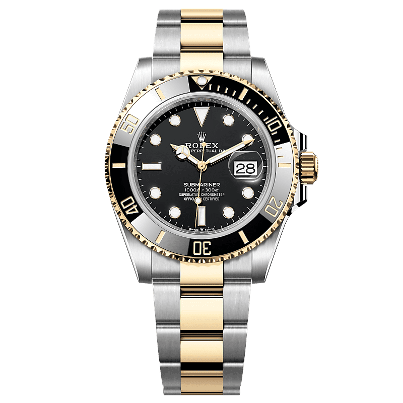 Rolex Submariner Black Yellow Glod