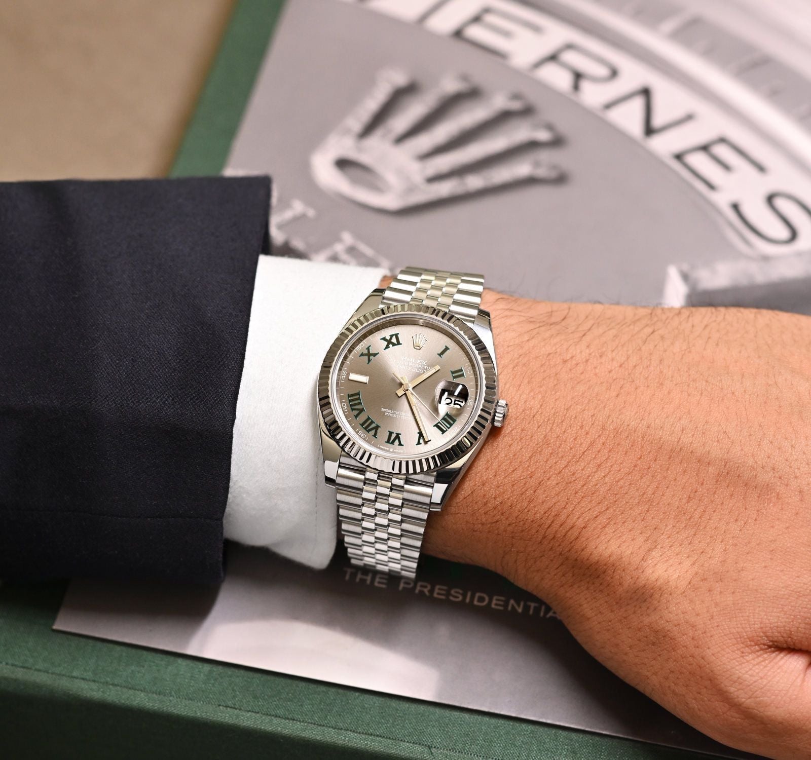 rolex datejust wimbledon