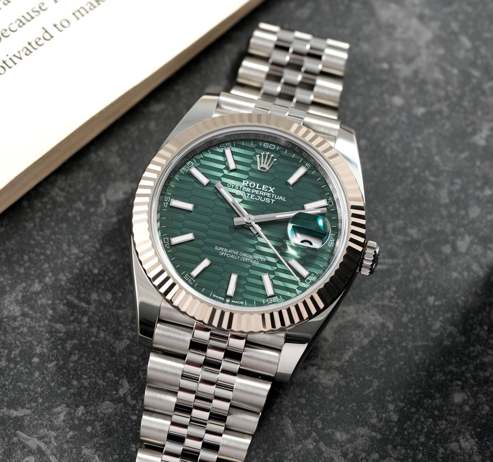 Rolex Datejust Green Motif